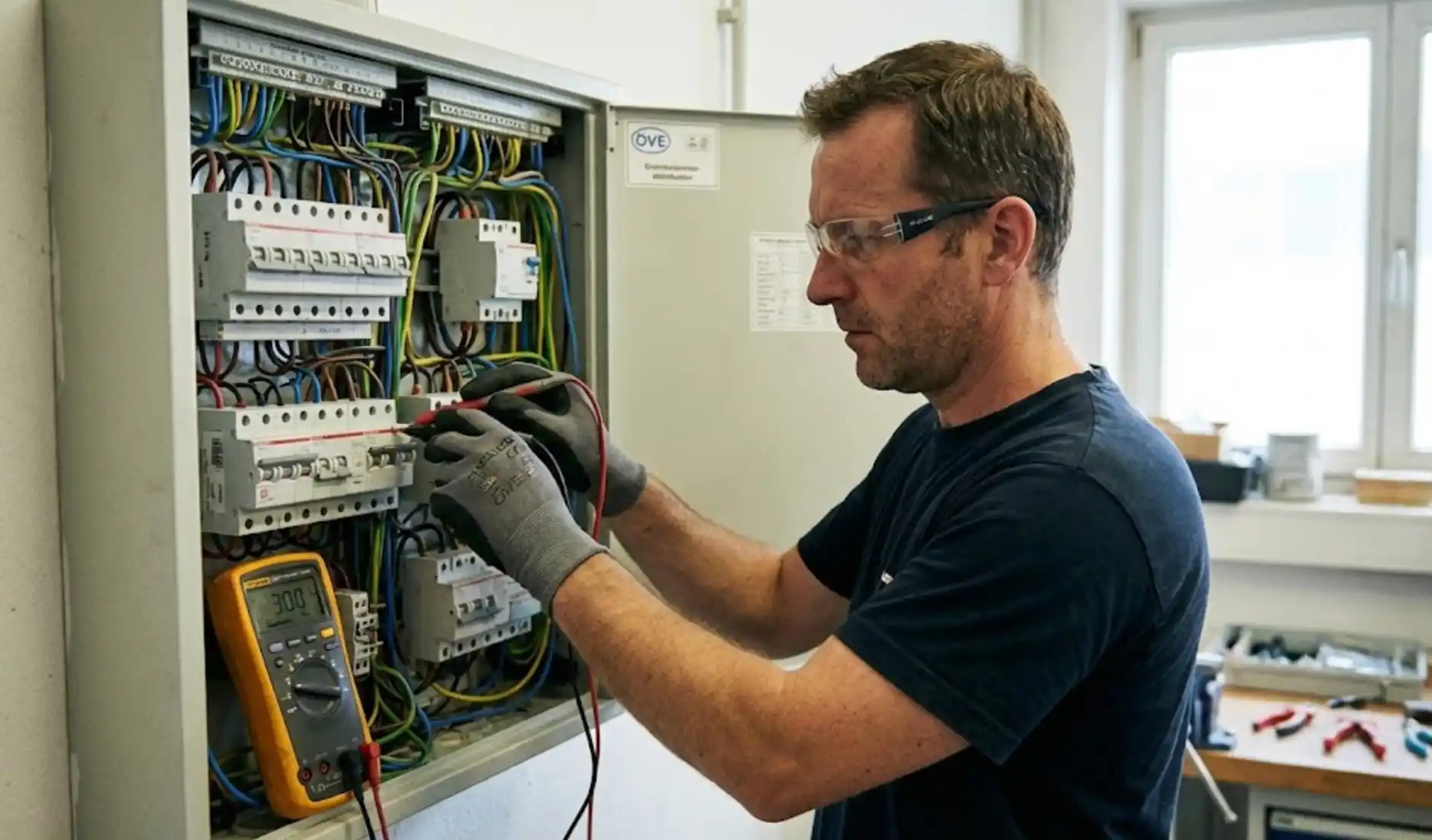 Sichere Prüfung der Elektroinstallation mit Messgerät durch zertifizierten Elektriker – Elektriker Wien