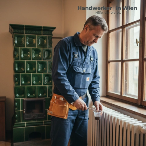 Handwerker bei Montagearbeiten